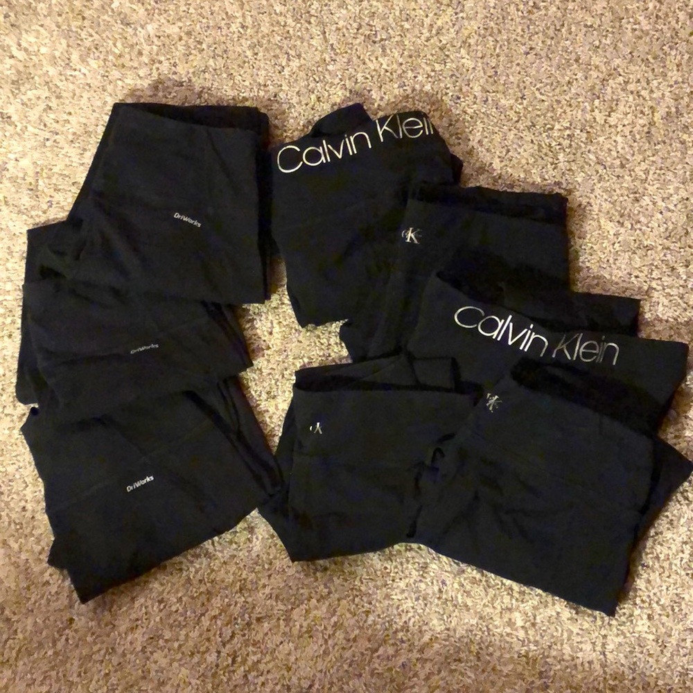 Lot of 8 black leggings